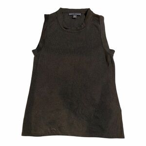 Banana Republic Ribbed Black Sleeveless Top